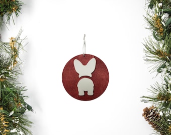 Handmade Corgi Silhouette Christmas Ornament