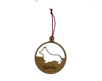 Custom Dog Christmas Ornament: Corgi Lover Gift