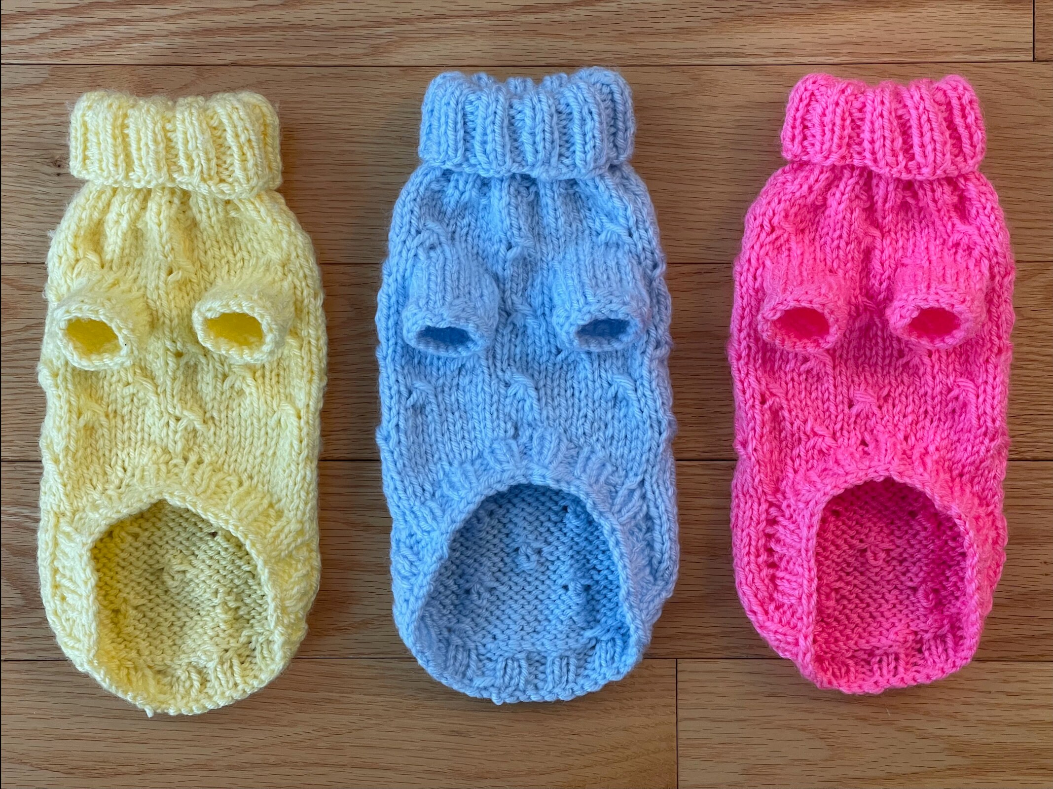 Knitted Dog Sweater Vest Male & Female Dog Etsy