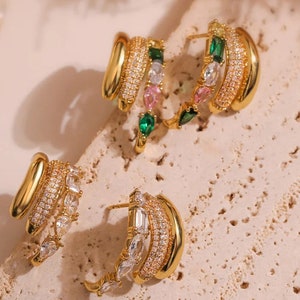 Claw Earring Cuff,Multi, Dainty Jewelry, Hoop Earrings,Minimalist Earring,Lobe Cuff Stud, Gold Huggie Hoop, Stud Earrings Dainty Earrings