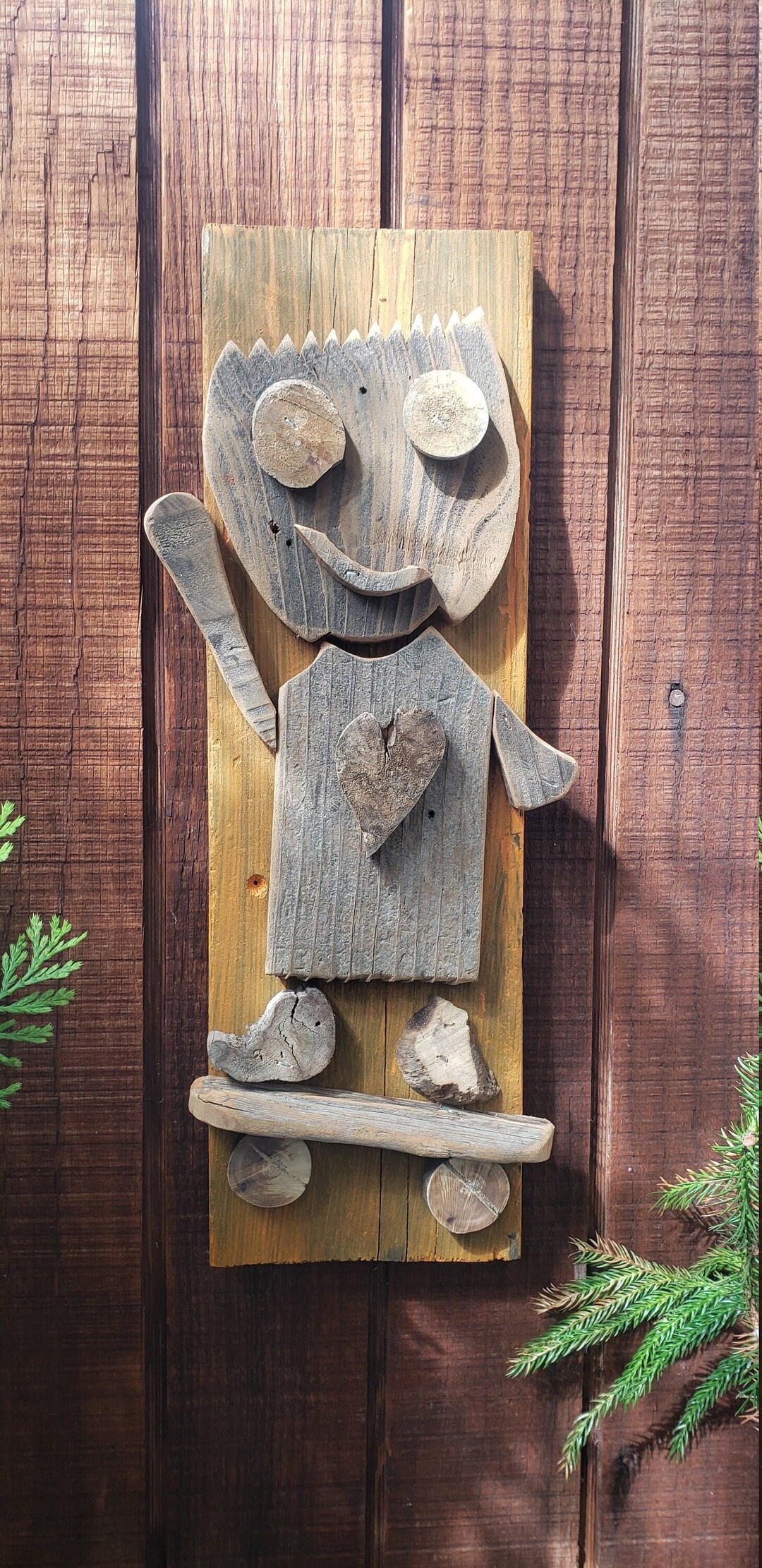 Rustic Reclaimed Wooden Wall Art, Handcrafted, Home Decor - Etsy