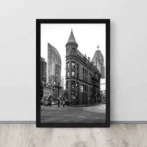 Gooderham Building in Downtown Toronto - City Photography Framed poster - Home and Cafe Wall Art