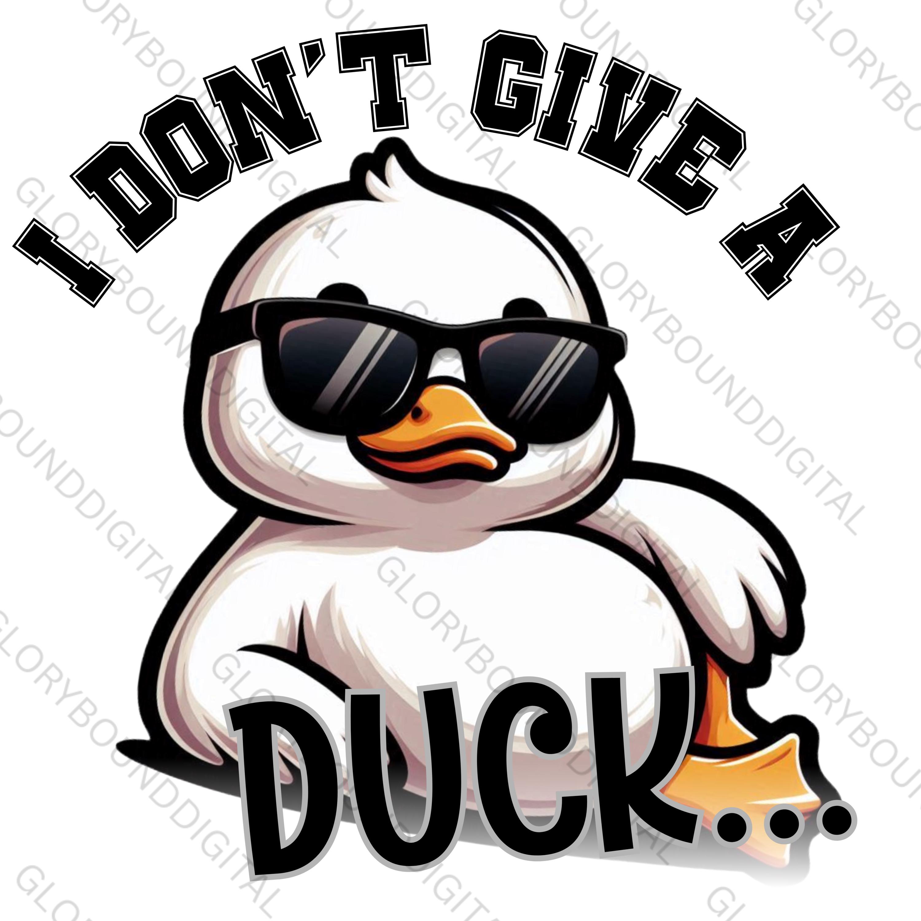 【お洒落】アヒル アートパネル DEAL WITH IT サングラス ポップ 面白いアヒルのPNG：サングラスをかけた生意気なアヒル（デジタル
