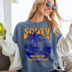 Salty Christian Design: Bible Verse PNG (300 DPI)