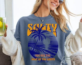 Salty Christian Design: Bible Verse PNG (300 DPI)