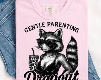 Snarky Waschbär PNG: Lustiges Mom Sublimationsdesign (Digitaler Download)