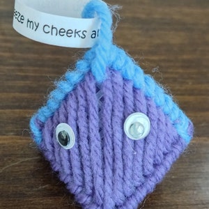 Purple and Crulean Hershey Kiss Holder