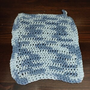 Faded Denim Pot Holder