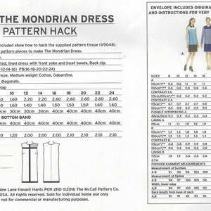 1966 Vintage VOGUE Sewing Pattern B31.5-38 Mondrian DRESS 1667 By Yves Saint Laurent Vogue V1557 & Vogue V9048 image 3