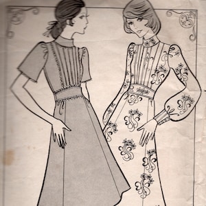 1970s Vintage Sewing Pattern Bust 34in Dress (2034) Woman and Home B608