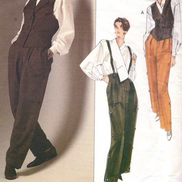 1990 Vintage VOGUE Sewing Pattern B34″- 36″- 38” Vest, Shirt and Pants (2230) By Issey Miyake VOGUE 2522