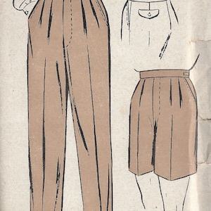 1940s WW2 Vintage Sewing Pattern Waist 38 MENS PANTS TROUSERS 1311 by  Mccall 7803 