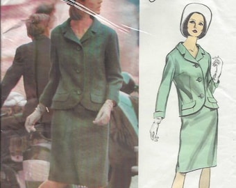 Patron De Couture Vintage Vogue 1969 - Jupe Et Veste Jo Mattli, Taille B36, Non Découpé