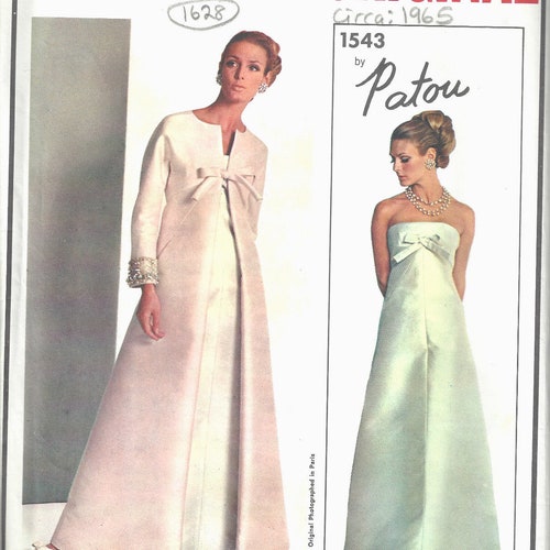 Patron De Couture Vogue 1967 - Robe & Manteau Vintage Laroche N°1737 - Neuf, Pièces Non Découpées