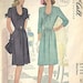Patron De Couture Vintage 1944 McCall B34 Pour Robe - Motif Rétro Années 40