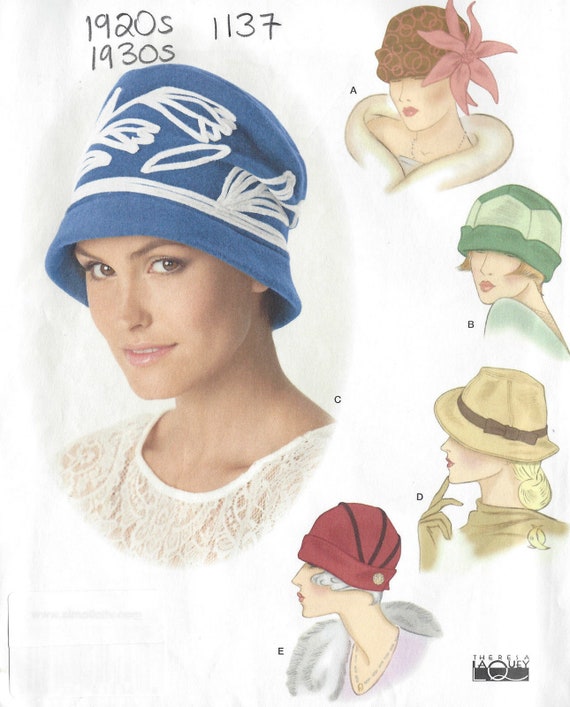 1920s & 1930s Vintage Sewing Pattern HAT S21-22-23 1137 Simplicity 