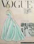 1956 Vintage VOGUE Sewing Pattern B36 DRESS Evening GOWN (1409)  Jacques Heim  Vogue 1343