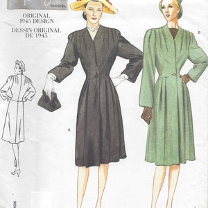 1945 Vintage VOGUE Sewing Pattern COAT B31 1/2&quot;-32 1/2&quot;-34&quot; (R402)   Vogue 2475