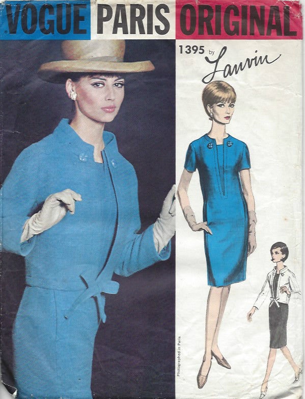 1964 Vintage Vogue Nähen Muster B32 Jacke & Kleid (1509R) Von