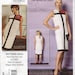 1966 Vintage Vogue Couture Motif B : 38 40 42 44 46 Mondrian Robe (2203R) Ysl