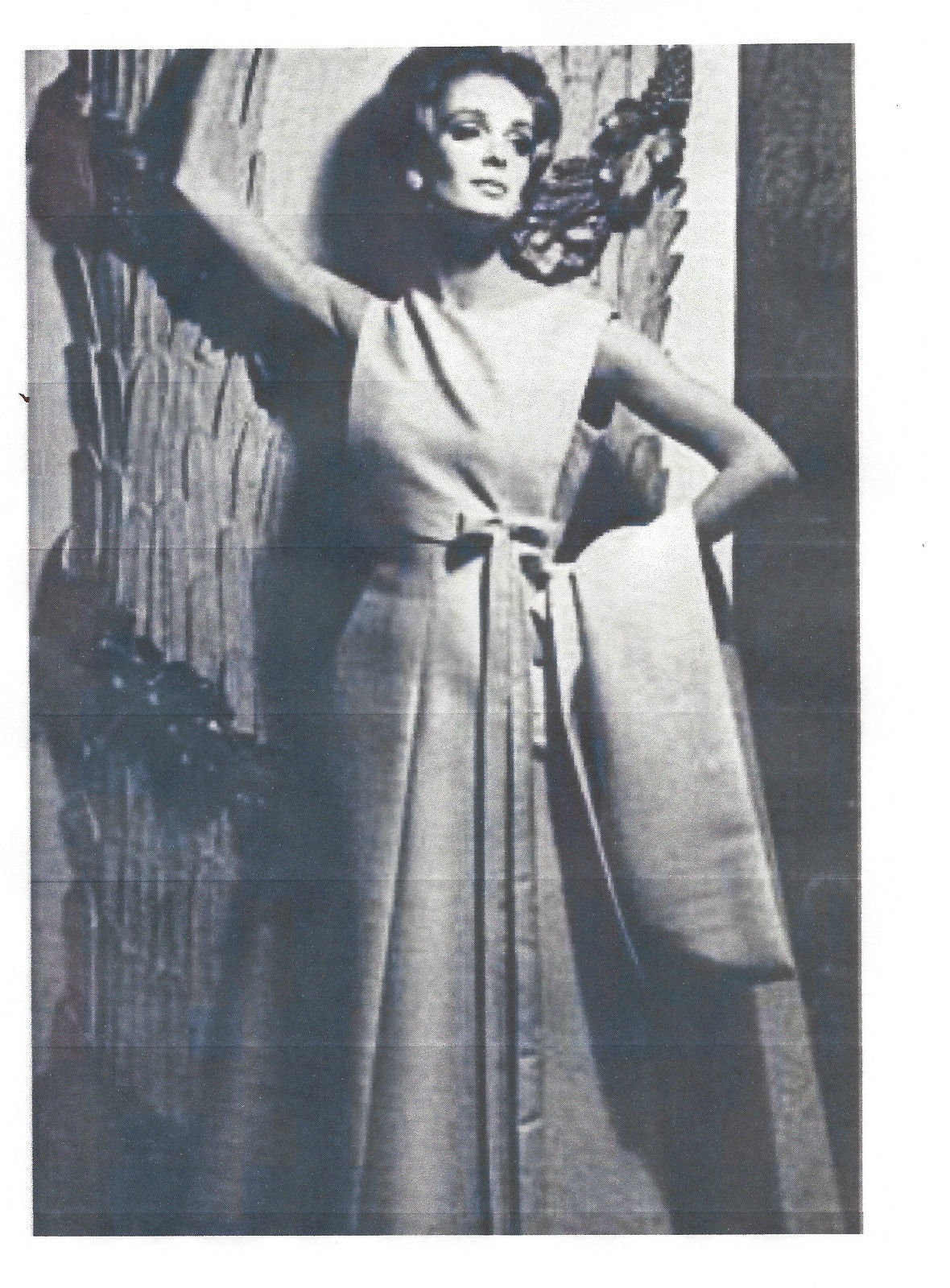 Patron De Couture Vintage Vogue Années 60 - Robe Motif B32 1.3cm - Marque Pertegaz (Espagne) - Neuf