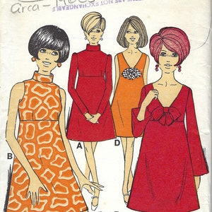 1960s Vintage Sewing Pattern B36″ DRESS (1863) By Le Roy 8669 Barbara Hulanicki (Biba)