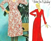 1976 Vintage VOGUE Sewing Pattern WRAP DRESS B34 1904 Diane Von Furstenberg Vogue 1549 Etsy