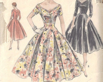 Patron De Couture Vintage 1948 – Robe De Soirée McCall (modèle B32 R149)