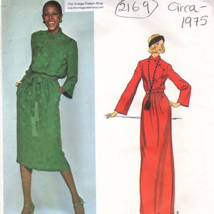 May include: Vintage sewing pattern for a dress, Vogue Paris Original pattern number 2169, circa 1975, designed by Christian Dior.