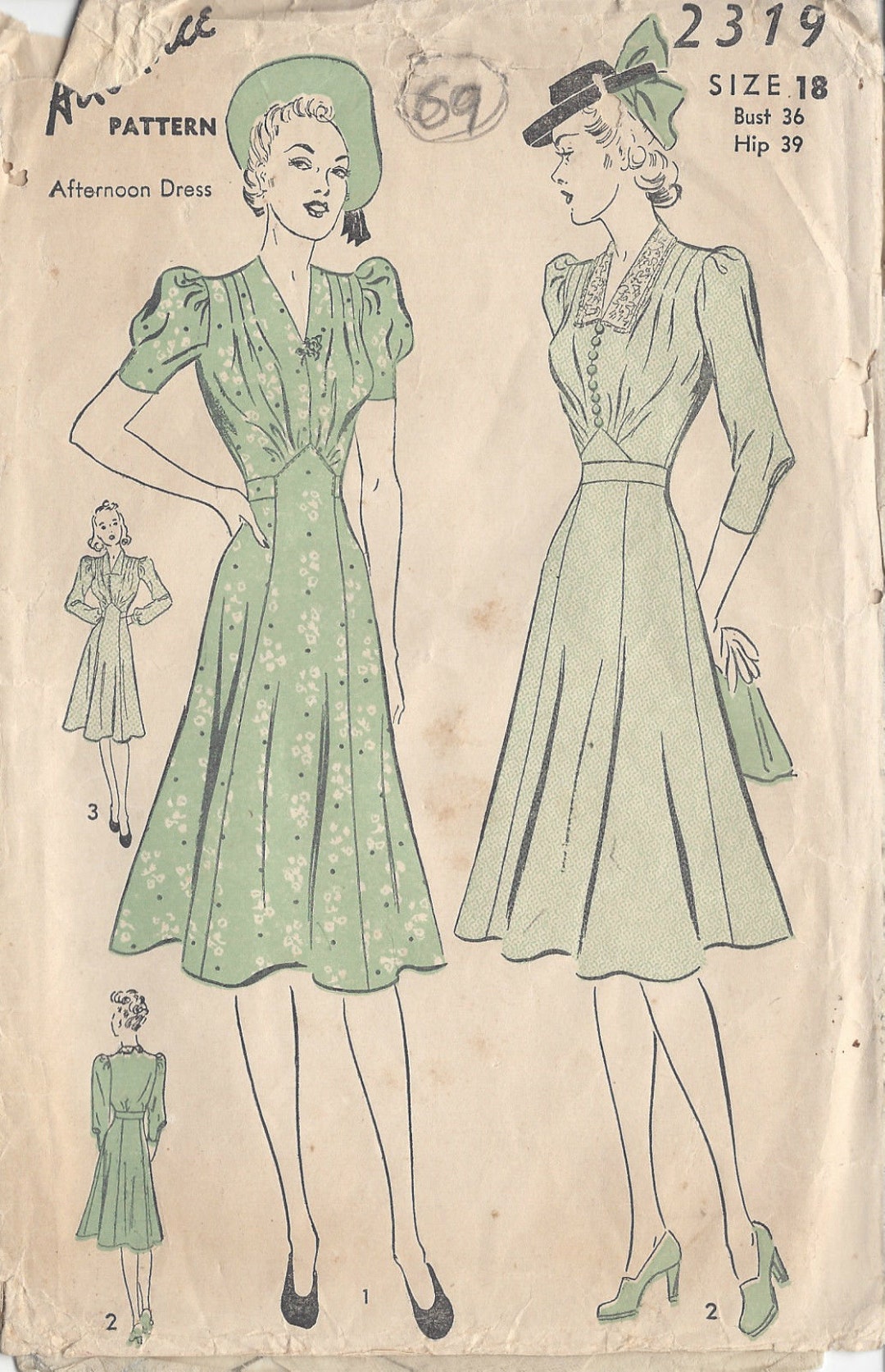 専用40s-50s vintagePENDLETONcheck gowncoat Amazon.com: Vintage 1940s Pattern, Housecoat, Robe, Dressing