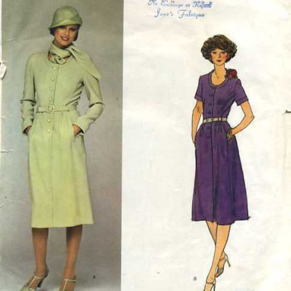 1970s Vintage VOGUE Sewing Pattern B36" Dress (1710) PIERRE BALMAIN Vogue 1392
