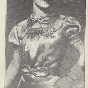 1930s Vintage Sewing Pattern B34&quot; BLOUSE (1792) Marian Martin H9100