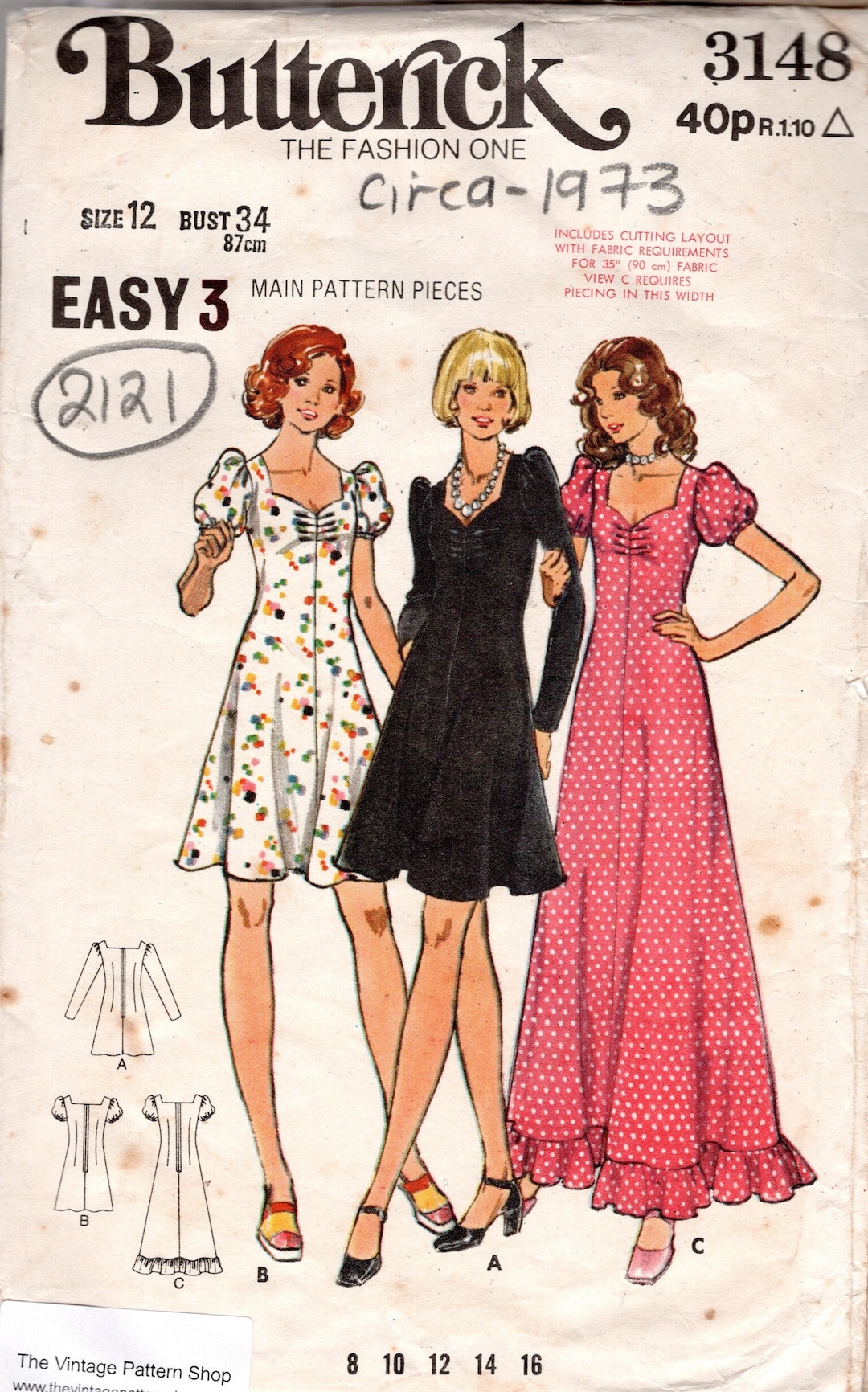 Butterick アンティーク本 1970年代 Butterick アンティーク本 1970年代