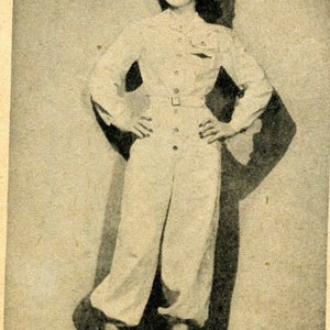 1942 WW2 Vintage Sewing Pattern B34&quot;-W28&quot; TUTA TUTA SLACK (1330) Semplicità 4104