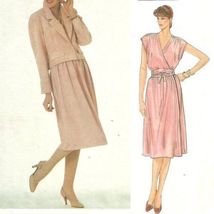 May include: Vogue Patterns American Designer sewing pattern for a dress and jacket by Adele Simpson. The pattern number is 2920.