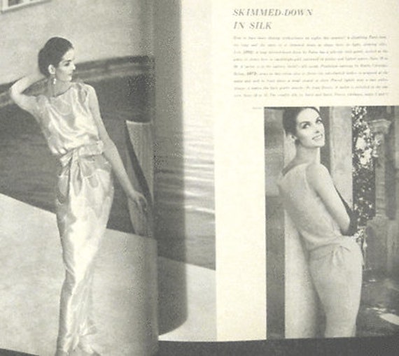 1961 Vintage VOGUE Sewing Pattern B34 DRESS & JACKET 1753 by 