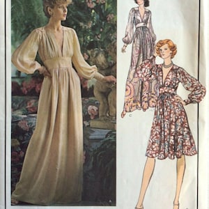 Patrón de costura vintage Vogue 1974, vestido B36″ (1962), EMANUEL UNGARO Vogue 1132
