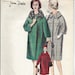 Patron De Couture Simplicity 1952 - Modèle B30 Manteau, Pièces Non Découpées, Vintage