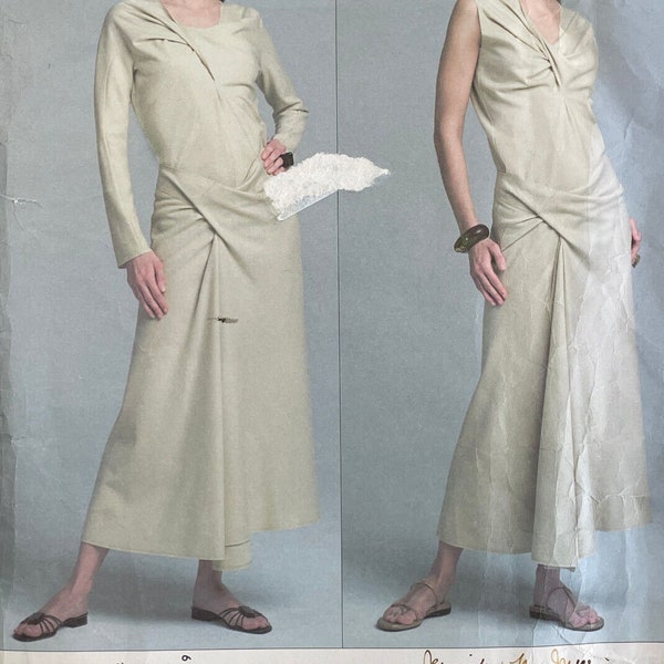 2002 Vintage VOGUE Sewing Pattern Bust: 34" - 36" - 38"  SKIRT & TOP  (2215) By Issey Miyake Vogue V2814