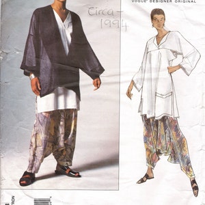 1994 Vintage VOGUE Sewing Pattern LARGE B38-40in Jacket Top Pants (2161) By Issey Miyake Vogue 1328