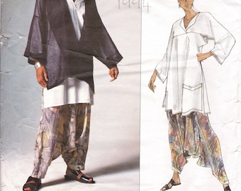 1994 vintage VOGUE naaipatroon GROTE B38-40in jas Top broek (2161) door Issey Miyake Vogue 1328