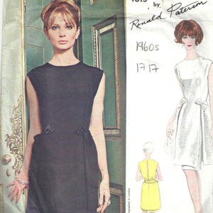 Robe Vintage Vogue Couture Années 1960 Par Ronald Paterson - Motif B34 - Neuf