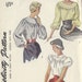 Patron De Couture Vintage McCall's 4424 - Robe Années 50 Taille B34" - Neuf Non Découpé