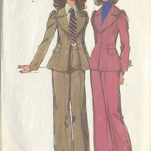 1972 Vintage Sewing Pattern B36-W28 PANTS & JACKET (R695) Simplicity 5250