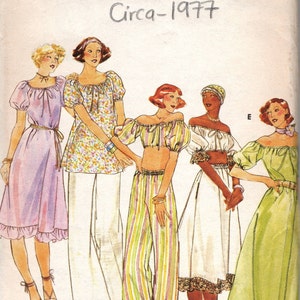 Patron De Couture Vintage Butterick 4792 Années 1970 - Robe, Haut, Jupe, Pantalon, Taille B38, Pièces Non Découpées