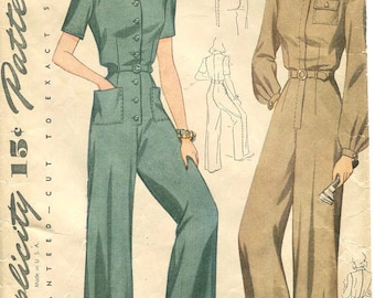1920s vintageスイムスーツ birthdeath jantiques 1942 WW2 Vintage Sewing Pattern B34
