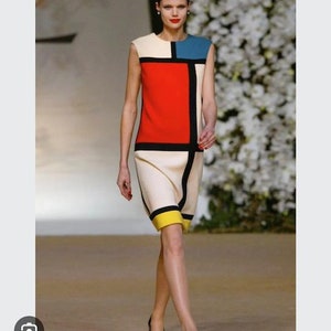 Patrón de costura vintage VOGUE 1966 Busto: 38-40-42-44-46 VESTIDO Mondrian (2203) de Yves Saint Laurent Vogue V1557 y Vogue V9048