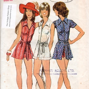Vintage naaipatroon 1972: buste: 38″ JURK - tennisjurk - shorts (2024) van Simplicity 5013