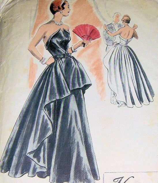 Vogue 1669 Vintage Model Coat 1949 Design Reissue Pattern