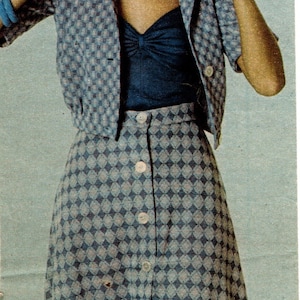 Vintage naaipatroon jaren 70 B34″ jurk, jas, top, rok en blouse (1934) van het damescollectief WR375 - ONTWERPER MARY QUANT